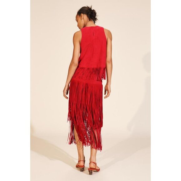 ZARA SPLIT SUEDE LIMITED EDITION SANDALS - Picture 5 of 9